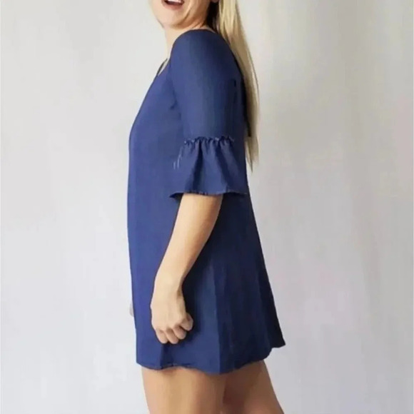 Naif Bell Sleeves Jean Dress - Small - Picture 8 of 8